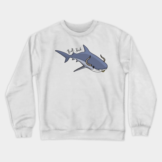 Bull Shark Crewneck Sweatshirt by thecurlyredhead